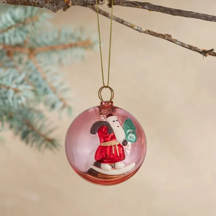 Women Timeless Santa Ornament Sundance Catalog Seasonal