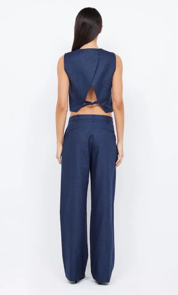 Women Tops Bec Bridge MADDOX CUT OUT VEST Indigo