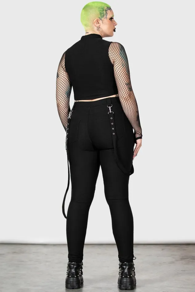 Women Trousers and Jeans Killstar The Rave Skinny Trousers