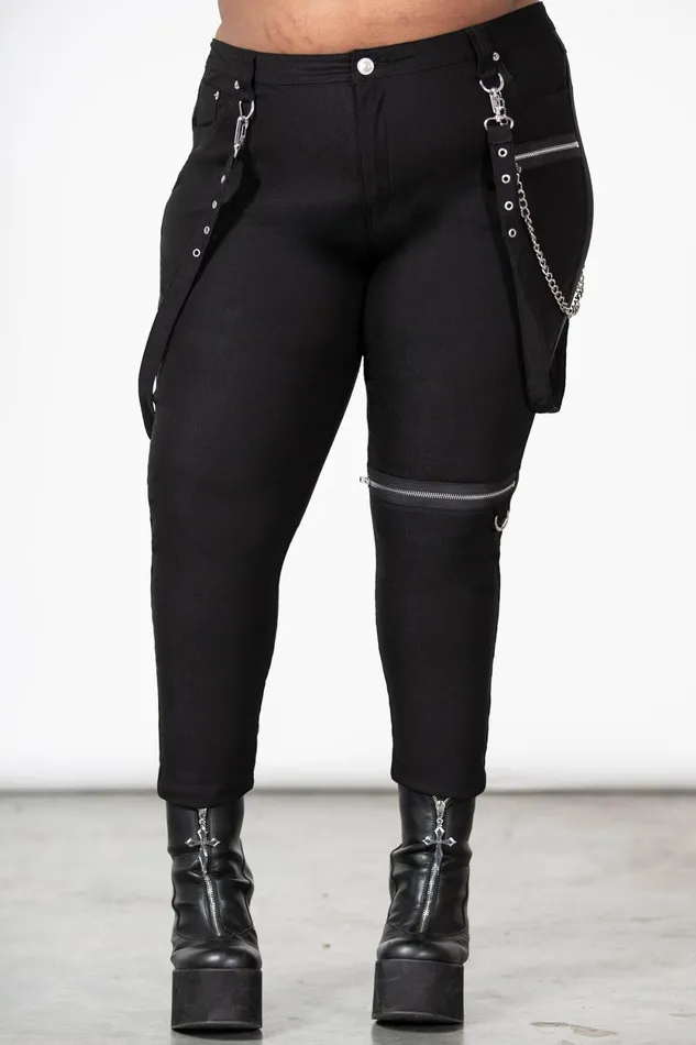 Women Trousers and Jeans Killstar The Rave Skinny Trousers