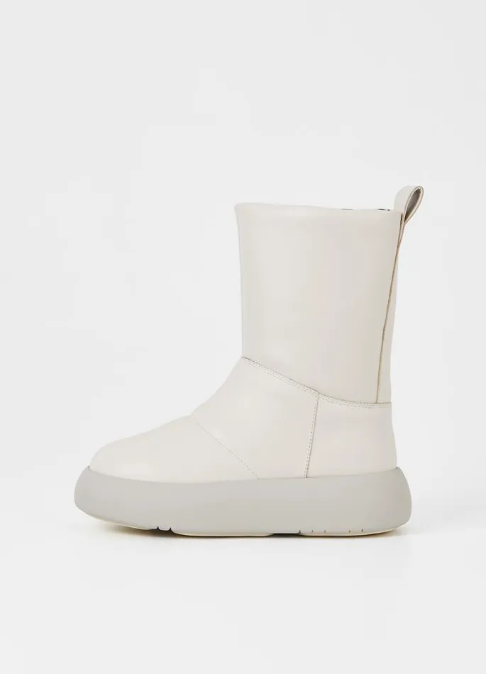 Women Vagabond Boots AYLIN BOOTS Offwhite Leather