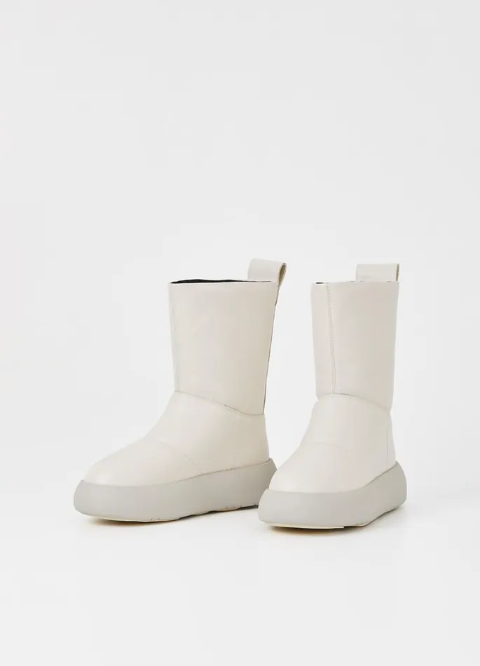 Women Vagabond Boots AYLIN BOOTS Offwhite Leather