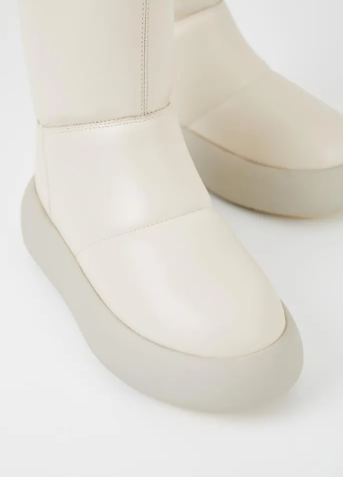 Women Vagabond Boots AYLIN BOOTS Offwhite Leather