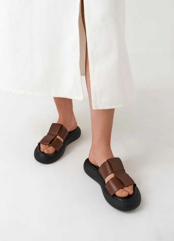 Women Vagabond Sandals BLENDA SANDALS Brown Leather
