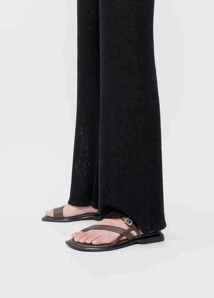 Women Vagabond Sandals IZZY SANDALS Dark Brown Leather