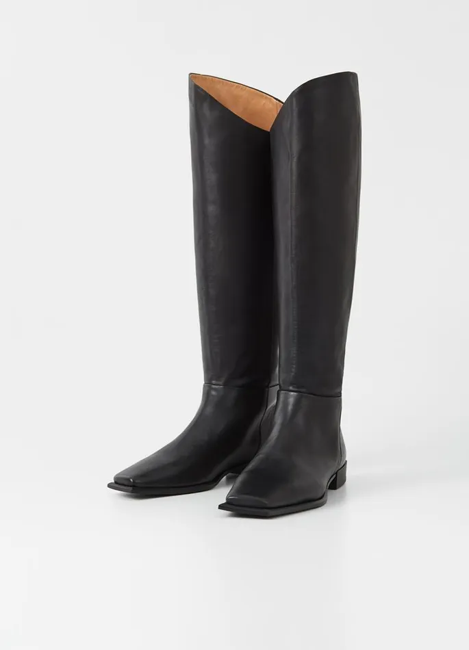 Women Vagabond Tall Boots SALMA TALL BOOTS Black Leather
