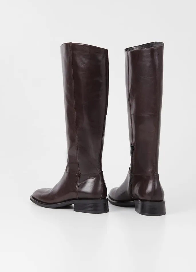 Women Vagabond Tall Boots SHEILA TALL BOOTS Brown Leather