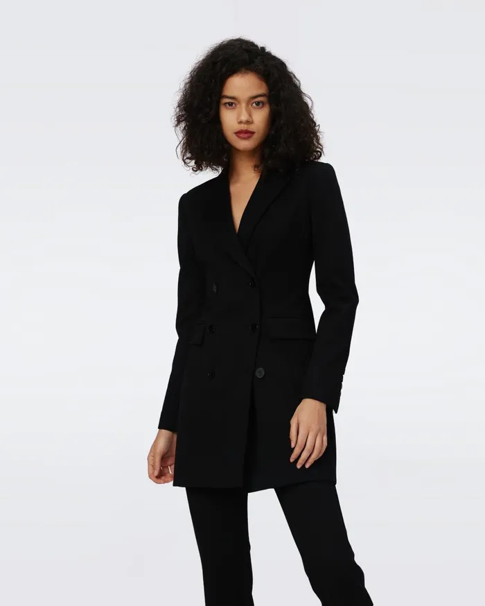 Women Virginia Jacket Black DVF Jackets and Coats