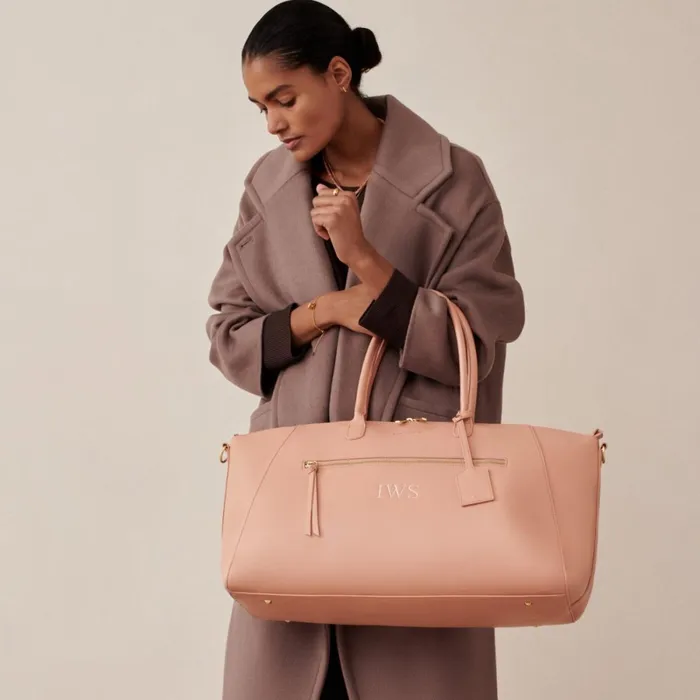 Women Weekend Bags Katie Loxton Chelsea Weekend Bag In Peony Blush 8211 Travel Duffel Bag