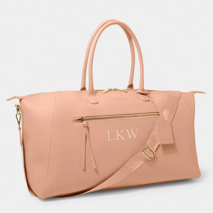 Women Weekend Bags Katie Loxton Chelsea Weekend Bag In Peony Blush 8211 Travel Duffel Bag