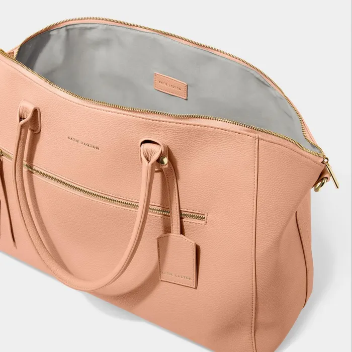 Women Weekend Bags Katie Loxton Chelsea Weekend Bag In Peony Blush 8211 Travel Duffel Bag
