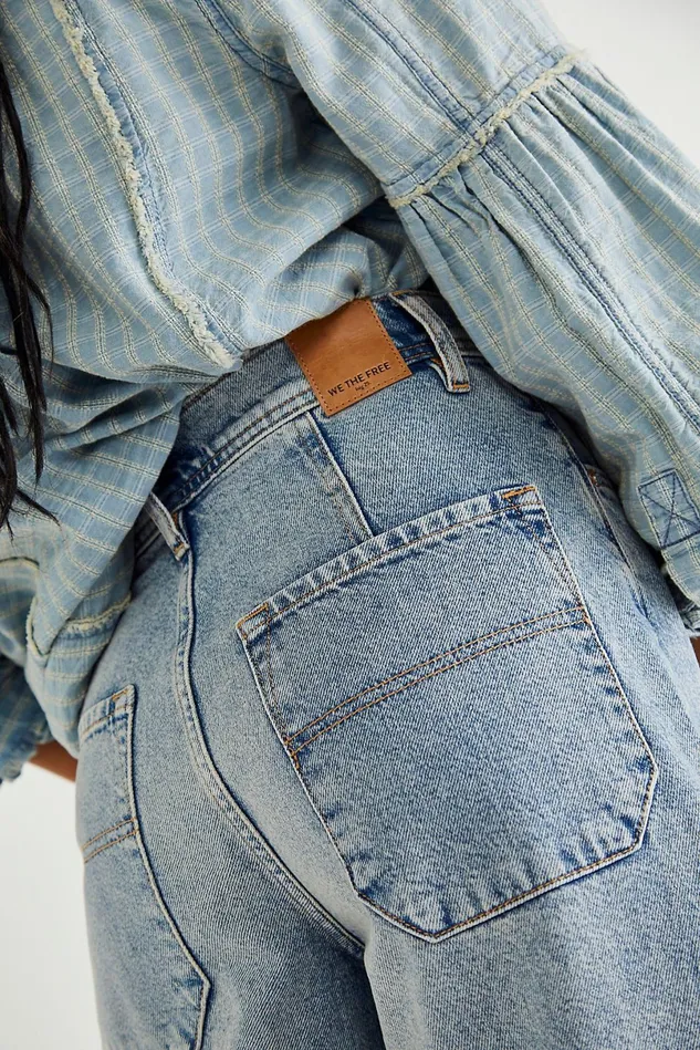Women WideLeg Jeans Free People Landry Wide Leg Jeans Mabel Blue