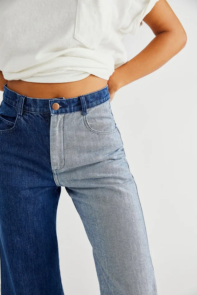 Women WideLeg Jeans Free People Nelly Jeans Half Tone