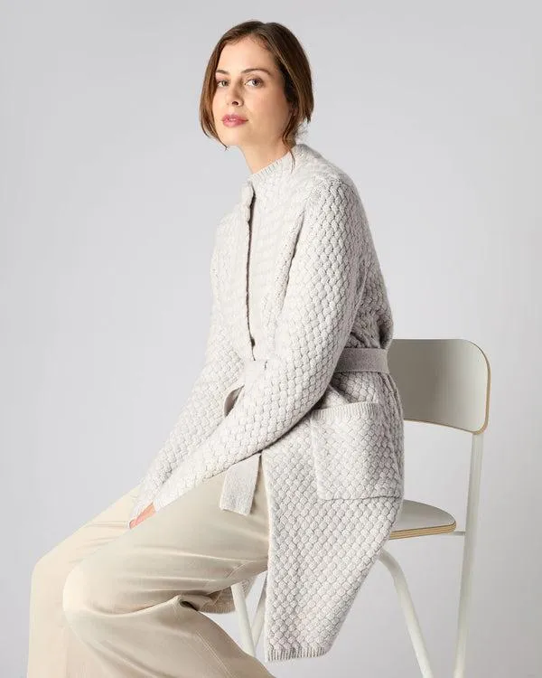 Women Women039s Basketweave Open Cashmere CardiganIn Pebble Grey Pebble Grey NPeal Cardigans Women Women039s Basketweave Open Cashmere CardiganIn Pebble Grey Pebble Grey NPeal Cardigans