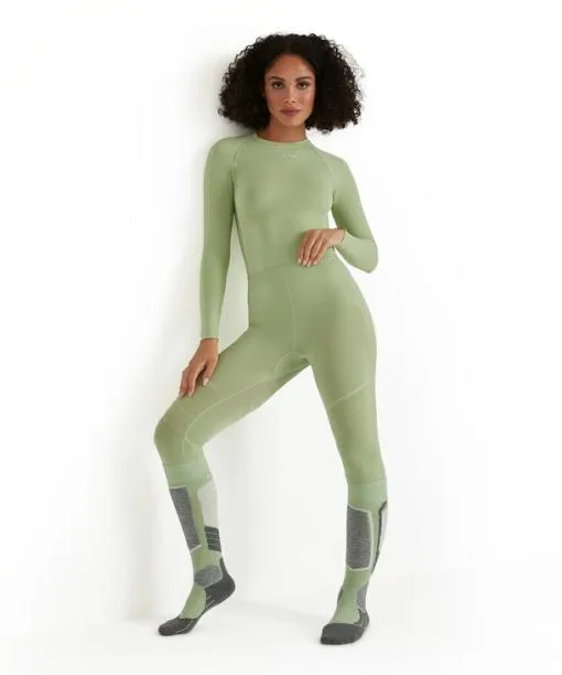Women Women 34 Tights Warm Quiet Green FALKE Tights
