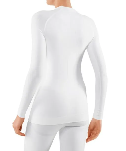 Women Women Long Sleeve Shirt Maximum Warm White FALKE Long Sleeve Shirts