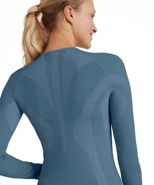 Women Women Long Sleeve Shirt WoolTech Capitain FALKE Long Sleeve Shirts