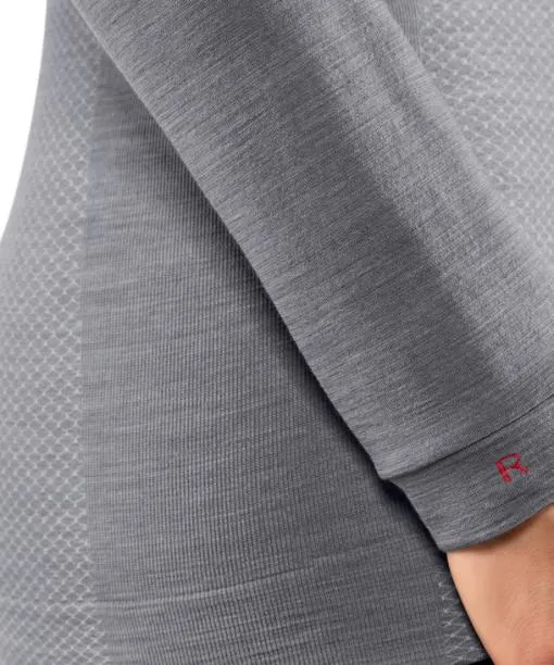 Women Women Long Sleeve Shirt WoolTech Light Grey FALKE Long Sleeve Shirts