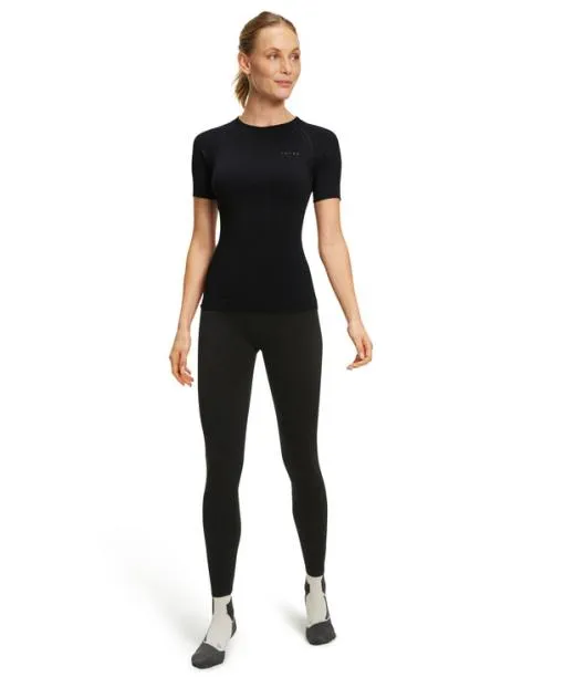 Women Women TShirt Warm Black FALKE Short Sleeve Shirts