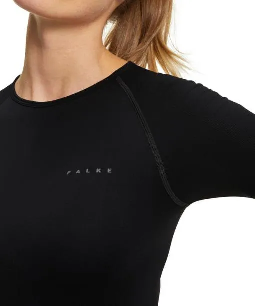 Women Women TShirt Warm Black FALKE Short Sleeve Shirts
