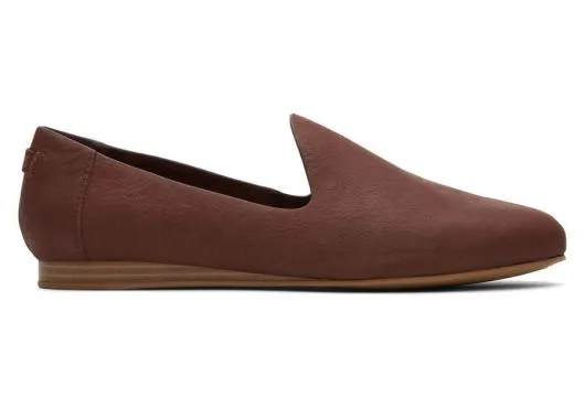 Women WomenDarcy Chestnut Leather Flat Chestnut TOMS Dress Casual