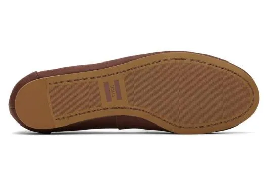 Women WomenDarcy Chestnut Leather Flat Chestnut TOMS Dress Casual