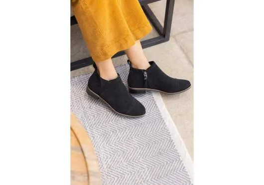 Women WomenReese Black Suede Ankle Boot Black TOMS Exclusives