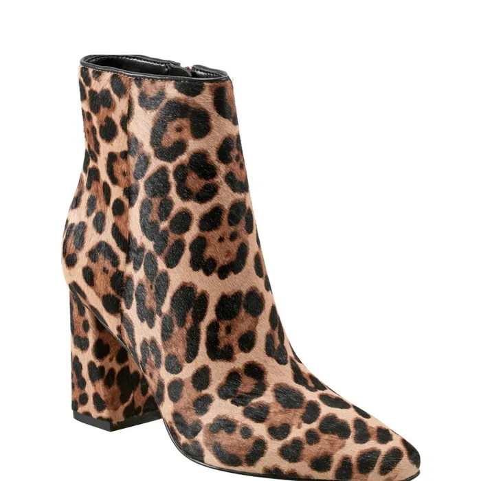 Women Yanaraly Heeled Bootie Leopard Marc Fisher Booties