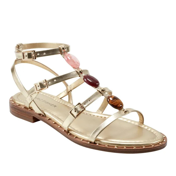 Women Yessah Gladiator Sandal Platino Marc Fisher Sandals