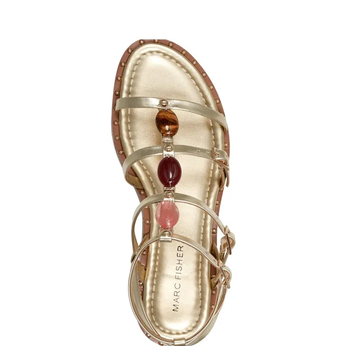 Women Yessah Gladiator Sandal Platino Marc Fisher Sandals