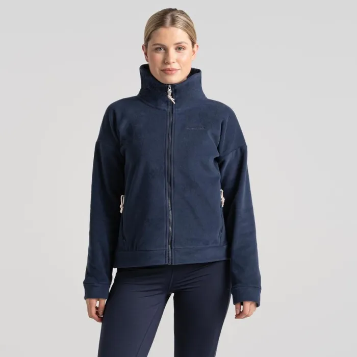 Womens Full Zip Fleece Craghoppers Polartec Caprice Full Zip Fleece Blue Navy