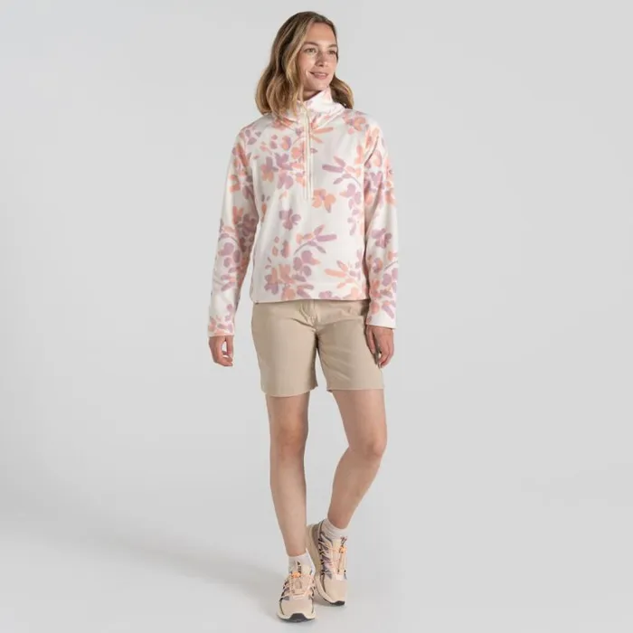 Womens Half Zip Fleece Craghoppers Harper Half Zip Fleece Seasalt Print Womens Half Zip Fleece Craghoppers Harper Half Zip Fleece Seasalt Print