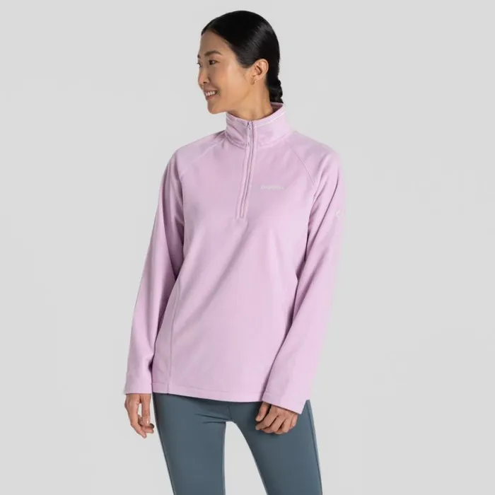 Womens Half Zip Fleece Craghoppers Miska VI Half Zip Fleece Orchid
