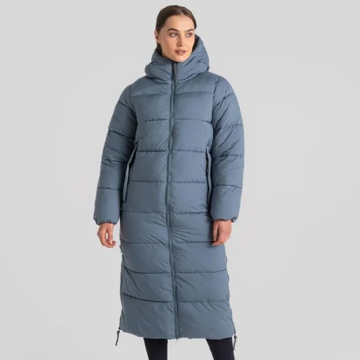 Womens Insulated Jackets Craghoppers Narlia Insulated Hooded Jacket Winter Sky