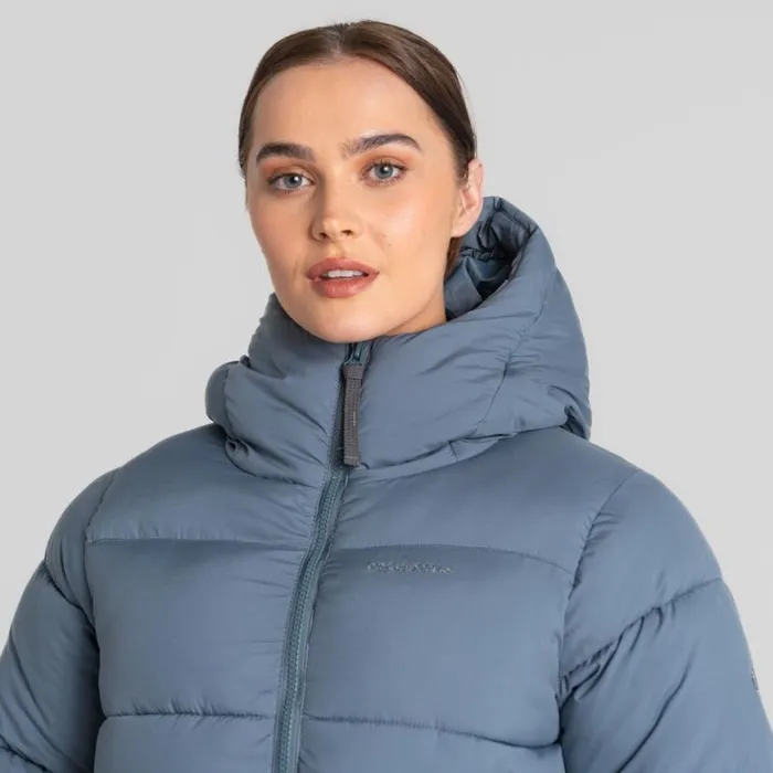 Womens Insulated Jackets Craghoppers Narlia Insulated Hooded Jacket Winter Sky Womens Insulated Jackets Craghoppers Narlia Insulated Hooded Jacket Winter Sky