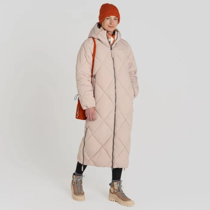 Womens Insulated Jackets Craghoppers Sarmiento Insulating Hooded Jacket Fresh Beige
