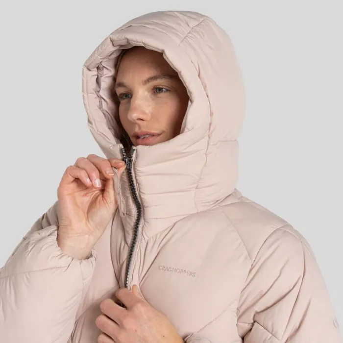 Womens Insulated Jackets Craghoppers Sarmiento Insulating Hooded Jacket Fresh Beige Womens Insulated Jackets Craghoppers Sarmiento Insulating Hooded Jacket Fresh Beige