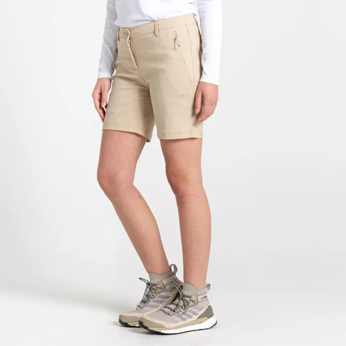 Womens Shorts Craghoppers Stretch Kiwi Pro III Shorts Desert Sand