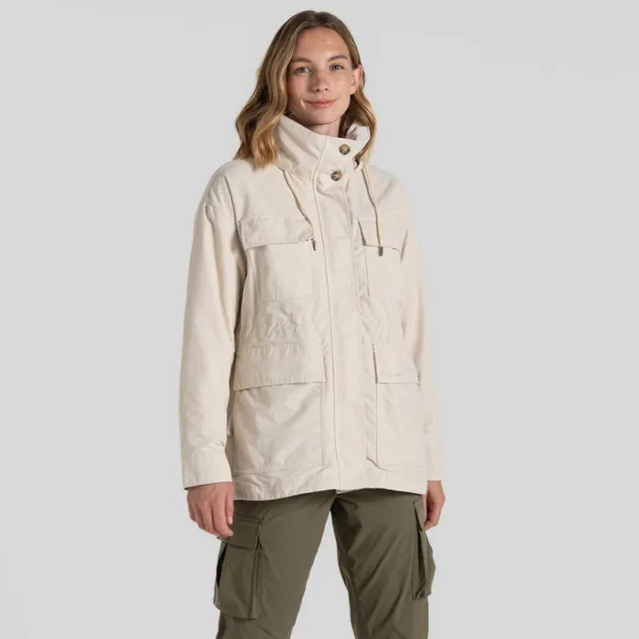 Womens Softshell Jackets Craghoppers NosiLife Adventure Jacket II Stone