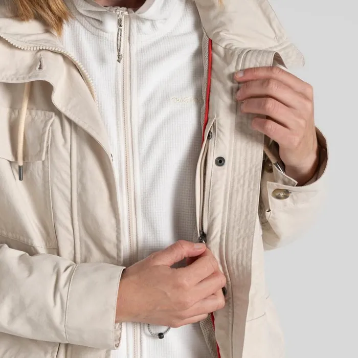 Womens Softshell Jackets Craghoppers NosiLife Adventure Jacket II Stone Womens Softshell Jackets Craghoppers NosiLife Adventure Jacket II Stone