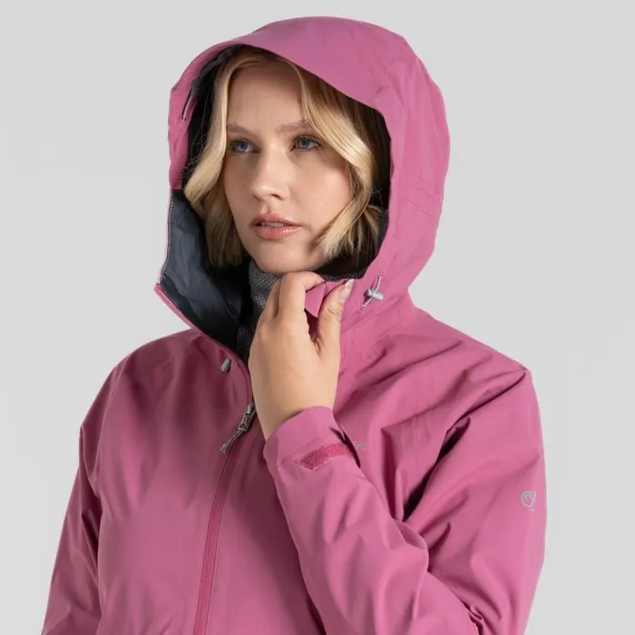 Womens Waterproof Jackets Craghoppers Bronte 25L Stretch Waterproof Jacket Dusky Hibiscus Womens Waterproof Jackets Craghoppers Bronte 25L Stretch Waterproof Jacket Dusky Hibiscus