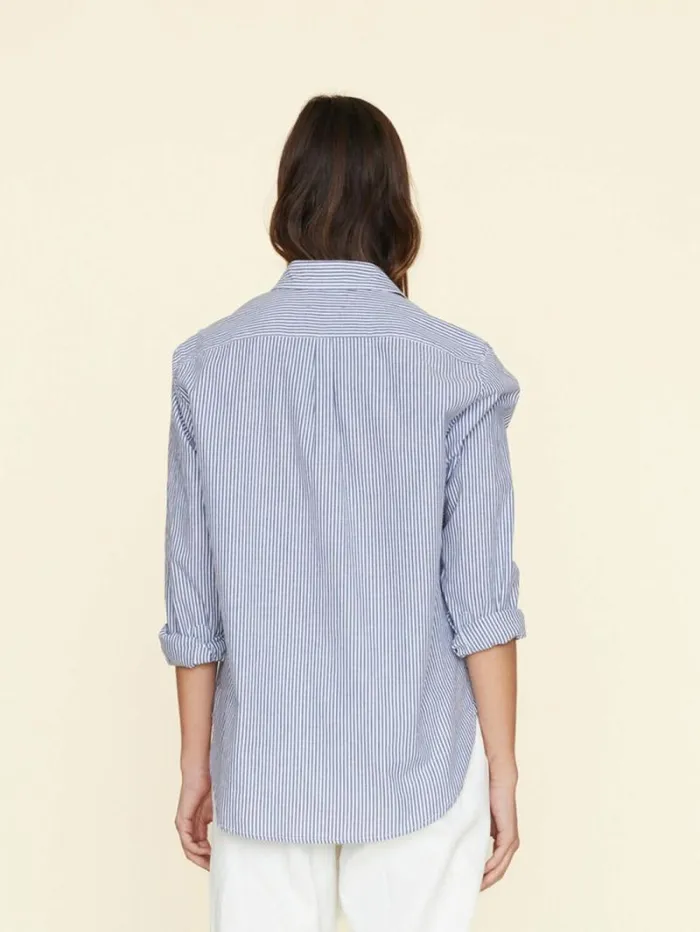 Xirena Blue Ink Beau Shirt Women Shirts