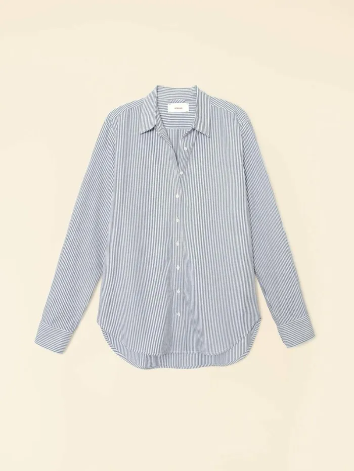Xirena Blue Ink Beau Shirt Women Shirts