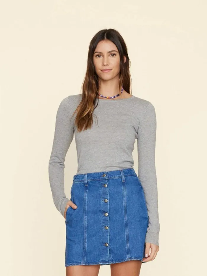 Xirena Flannel Crewe Sweater Women Sweaters and Jackets