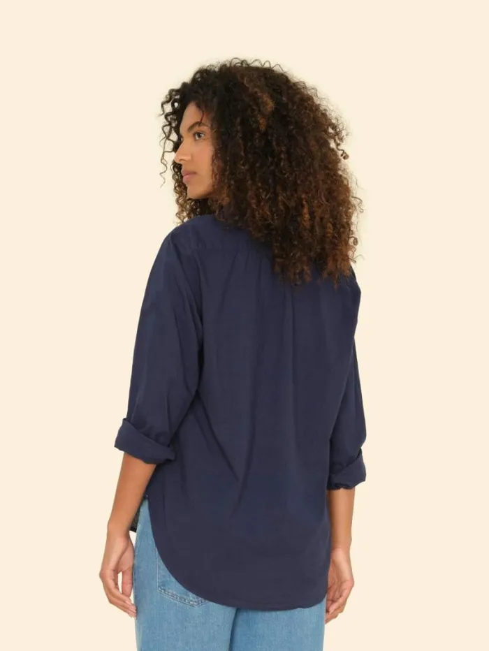 Xirena Navy Beau Shirt Women Shirts