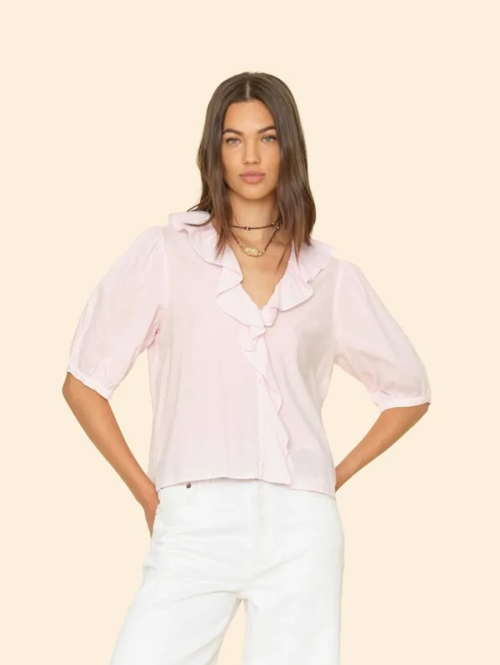 Xirena Pink Dew Caspia Top Women Tops